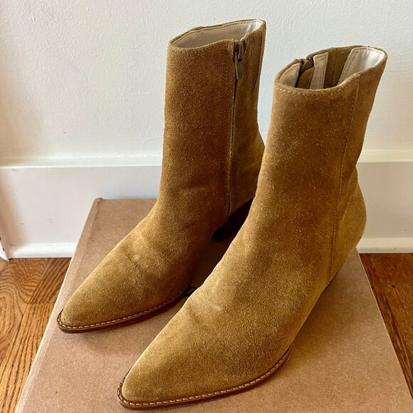 Matisse Caty Ankle Boots Fawn Suede 6.5 - Picture 9 of 11